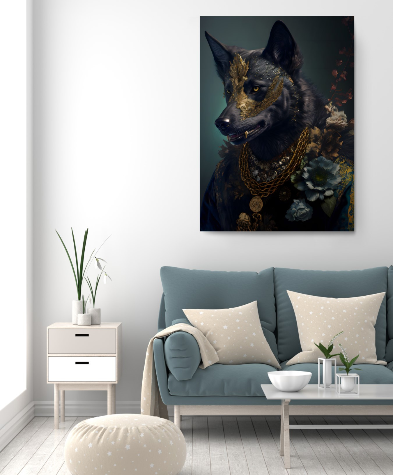 Elite Soldier Wild Wolf Animal Kingdom Motivation Canvas Print Wall Art