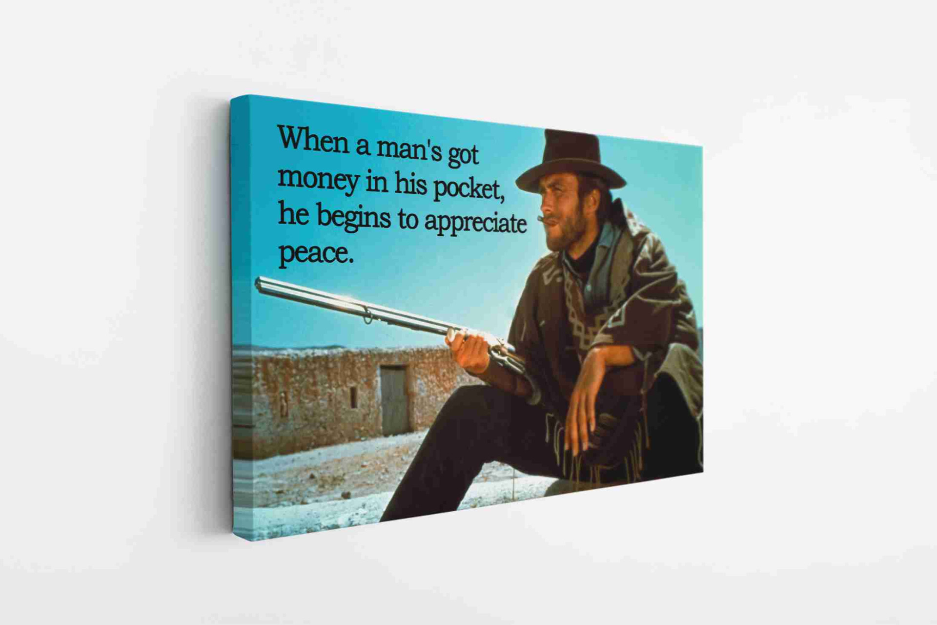 The Good The Bad And The Ugly Clint Eastwood Canvas Print