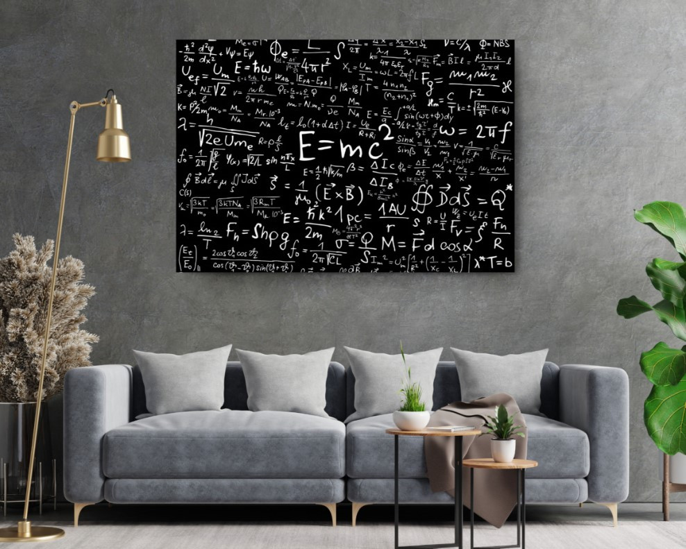 Equations Formulas Physics Motivation Science Canvas Print Wall Art