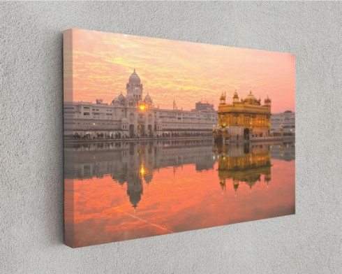 Golden Temple Amritsar Punjab India City Canvas Print Wall Art