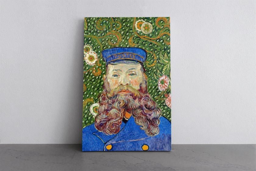 Portrait of the Postman Joseph Roulin Canvas Print Wall Art