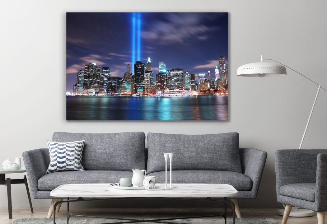 New York Anniversary Skyline Downtown Canvas Prints