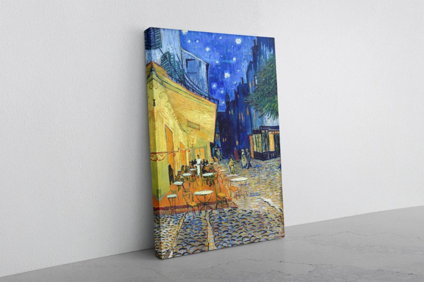 The Cafe Terrace Forum Arles at Night Canvas Print Wall Art